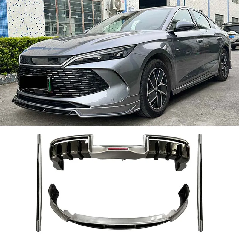 

Axinda Пластик Полированная отделка Простая установка Комплект кузова Передняя губа Задний диффузор Боковые юбки Byd Qin Plus 2022-2023