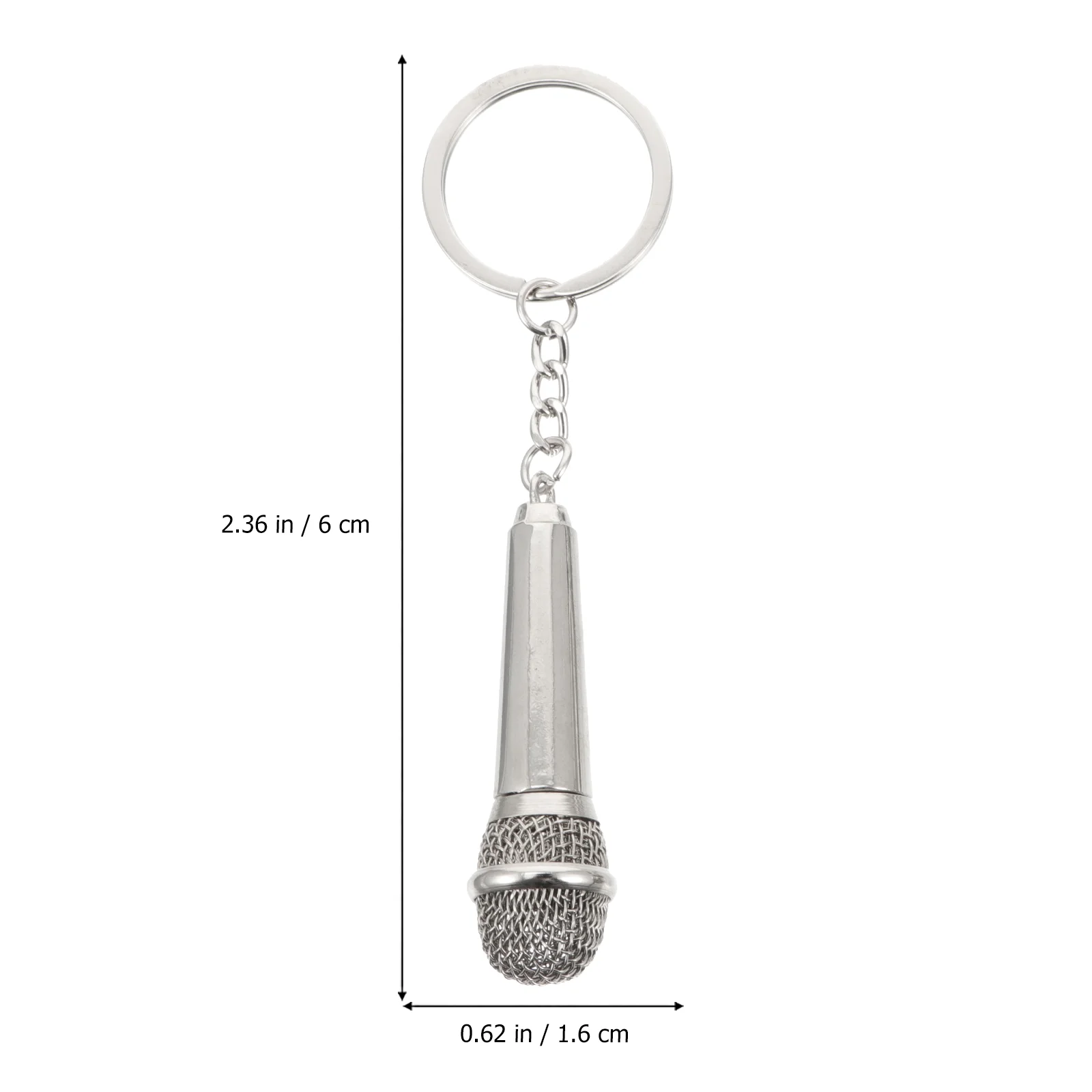 Key Chain Microphone Charm Festival Gift Decorations Ring Creative Holders Music Pendant Bag While Married