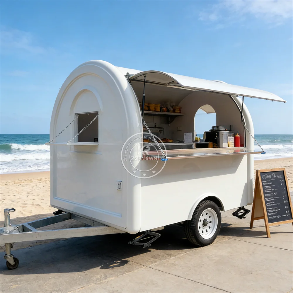 

CE DOT VIN Certified Concession Coffee Food Trailer Hot Dog Food Carts Mobile Ice Cream Food Truck Trailer With Full Kitchen