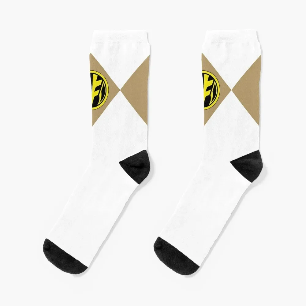 

MMPR White Ranger With Coin Socks loose professional running man Men's Socks Luxury Women's