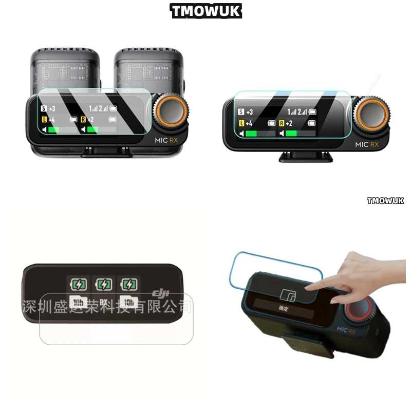 

For DJI Mic Mic 2, Bubble-Free Application Tempered Glass Protection