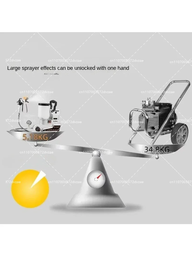 1600W Portable Airless Paint Sprayer Machine Electric Spray Gun High Power for Home Painting 220V/110V Small And Portable