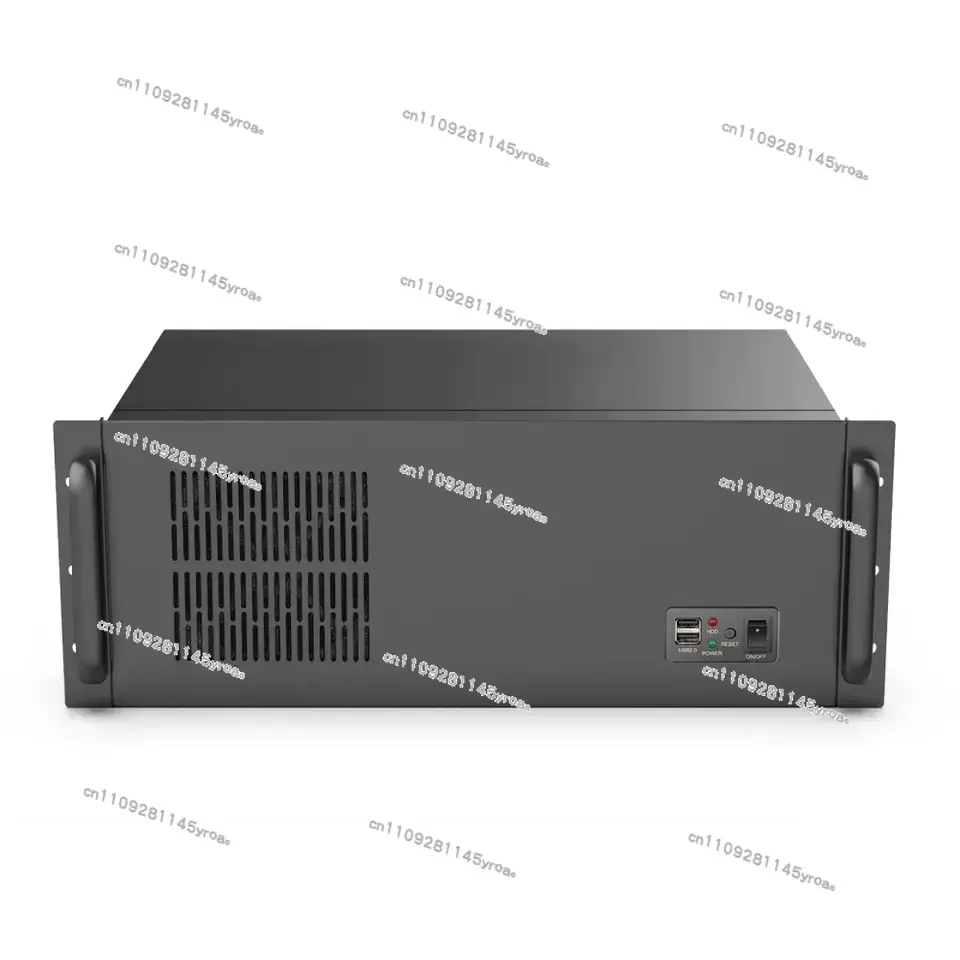 4U industrial control chassis 300MM server main board power supply ATX enterprise dual hard disk position thick steel matte