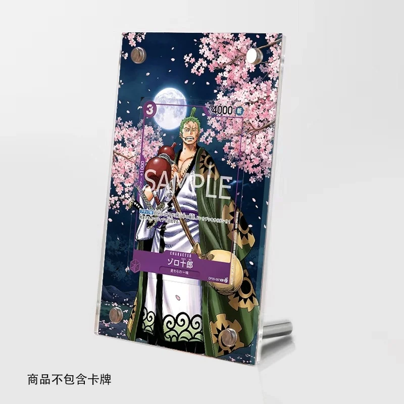 Anime Psa Card Extended Art Acrylic Display Case for One Piece Roronoa Zoro Anime Extended Box Exquisite Self-Made Collectibles - view 3