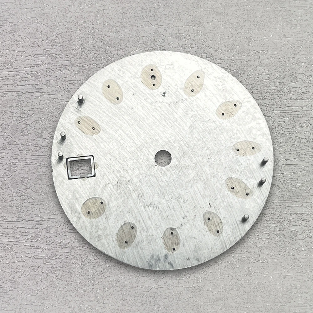 Esfera de rayos solares con logotipo S de 28,5mm compatible con movimiento NH35/NH36/4R/7S, sin accesorios luminosos de modificación de reloj de alta calidad