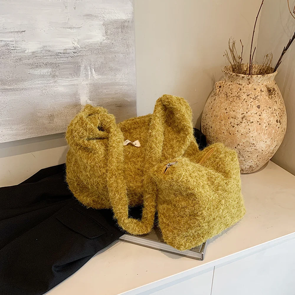 Lightweight Durable Large Mom Tote - Long-handled Textured Dumpling Bag For Commuting, Daily Use Multi-scene Storage