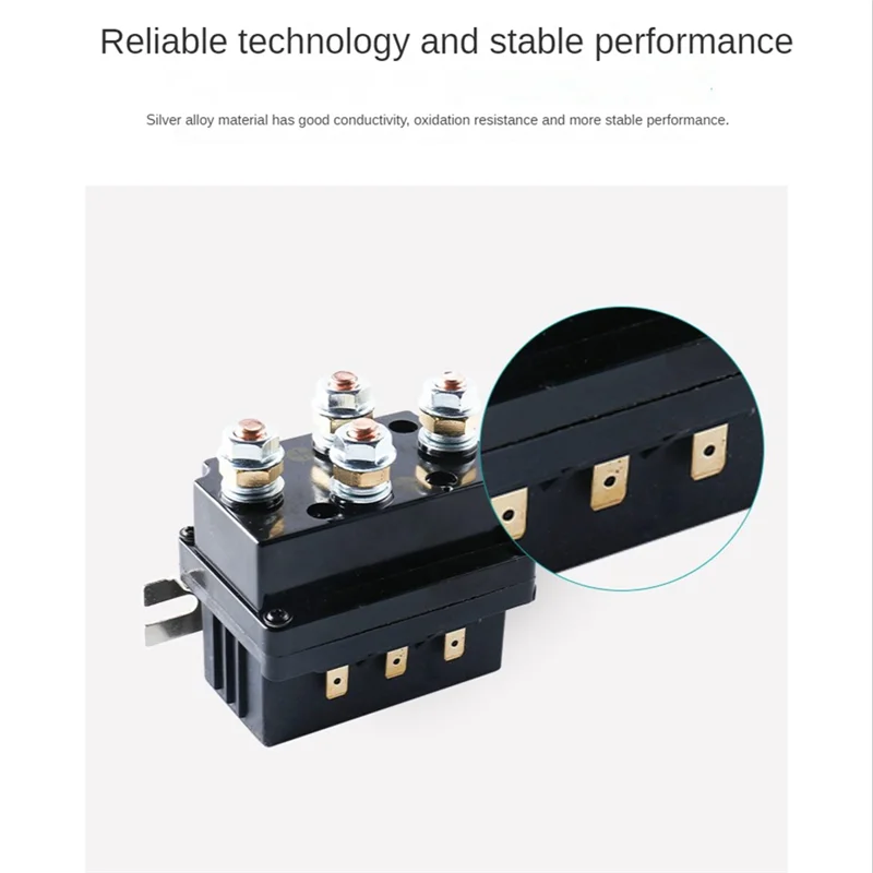 

AEF3-Universal Contactor Winch Control Solenoid Relay 12V 500A Winch Solenoid Relay 500A DC Switch 4WD ATV Control