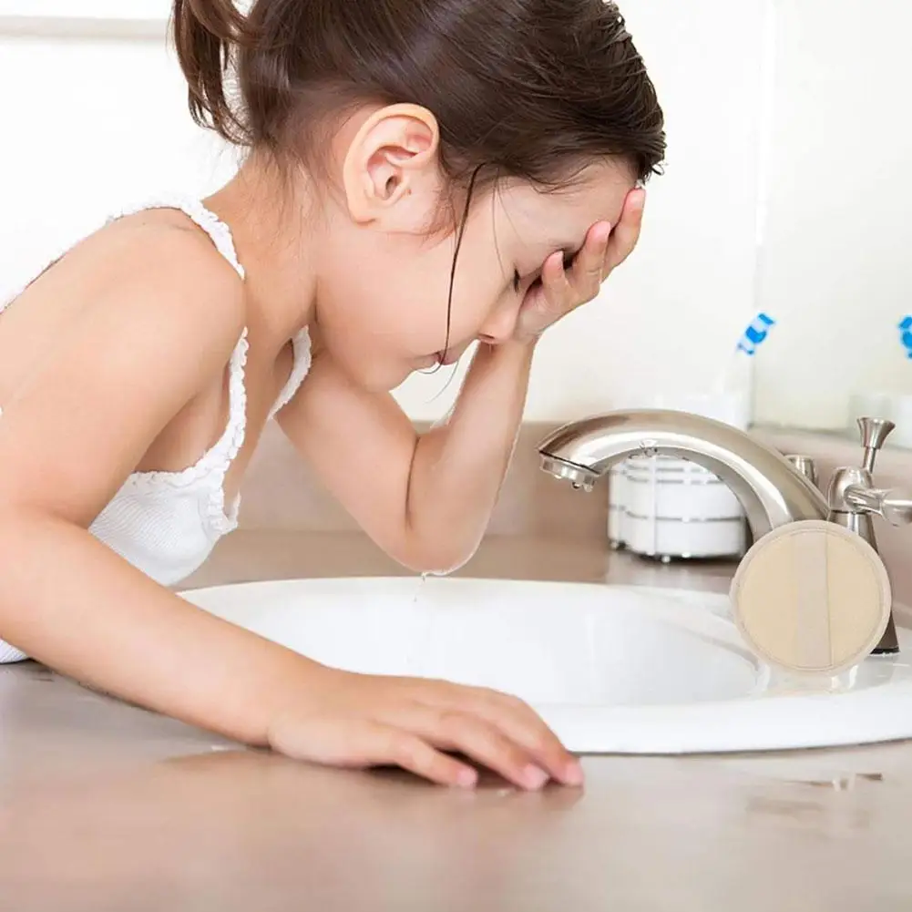 4 قطع من وسادات تنظيف الوجه للاستحمام من كرة اللوف، أدوات مزيل المكياج من القطن، إسفنجة طبيعية