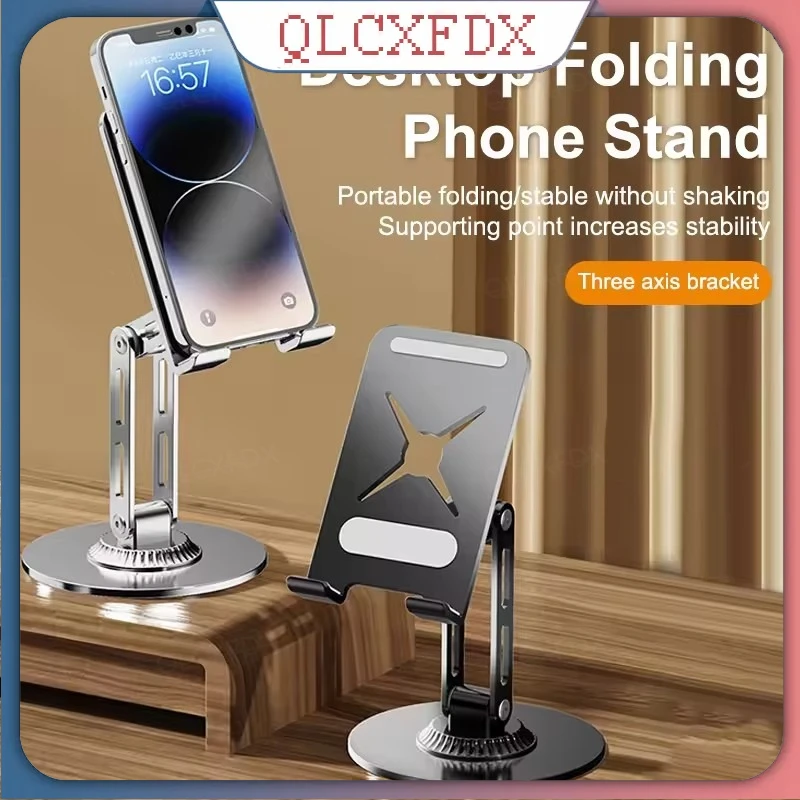 

360° Durable Rotatable Aluminium Alloy Stand For Tablets and Phones; Ideal For Desktop Use with iPhone, iPad, Xiaomi, Samsung