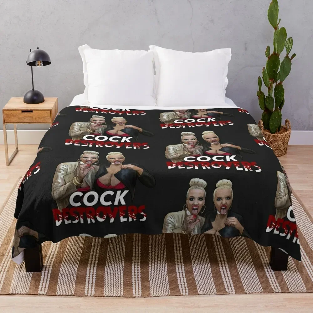 

Cock destroyers are coming for ya! Throw Blanket christmas decoration Multi-Purpose Large Blankets