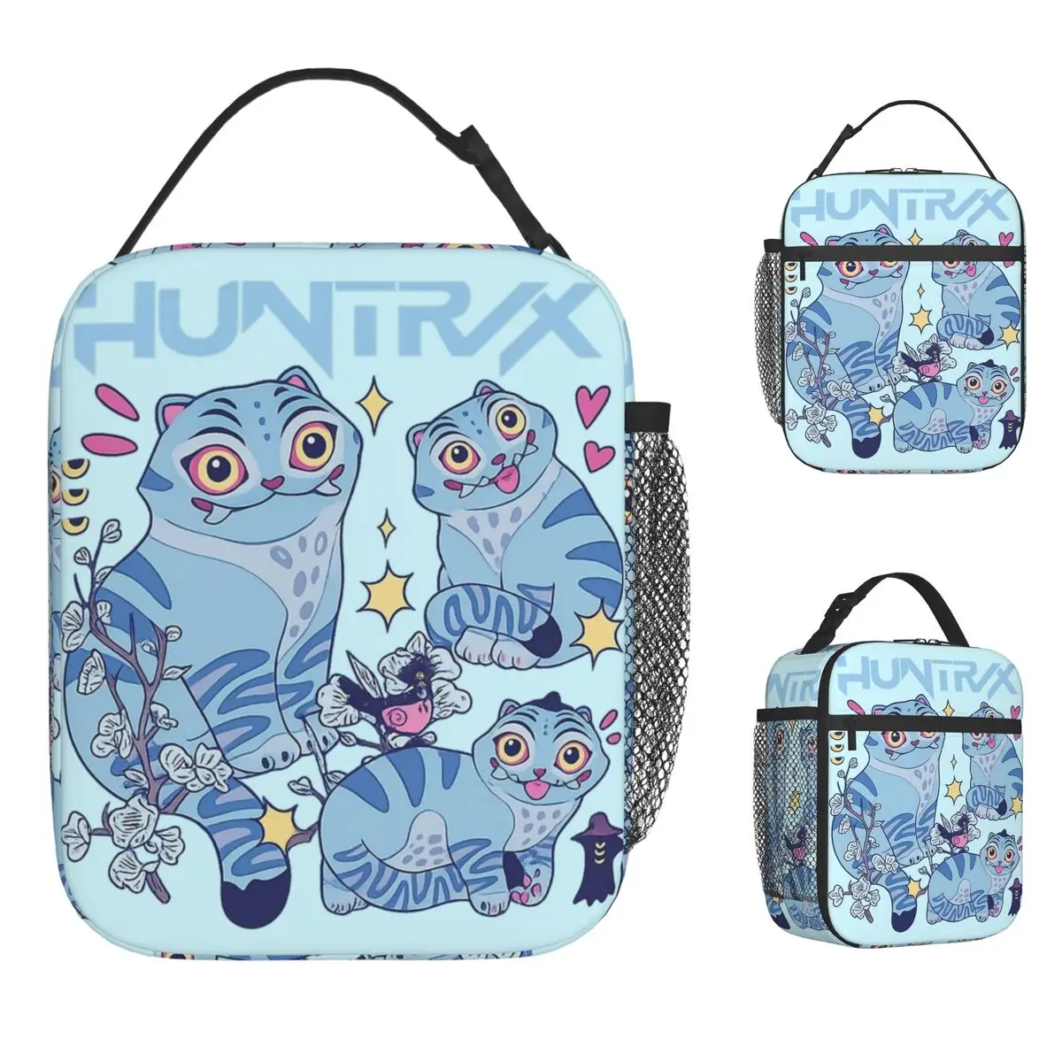 

Kpop Demon Hunters Tiger Jinu Manga Saja Girls Fan Аниме Сумка для обеда Пикник Ланч-бокс для женщин Забавная термосумка с графическим рисунком