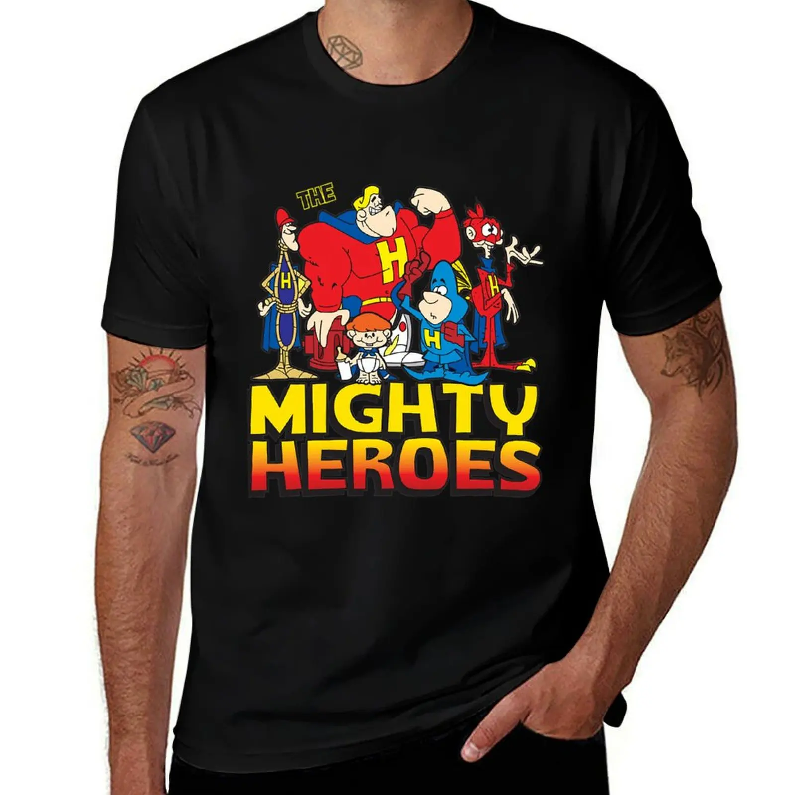 

Mighty Heroes T-ShirtMighty Heroes T-Shirt Gym Exercise Short Sleeve T-Shirt