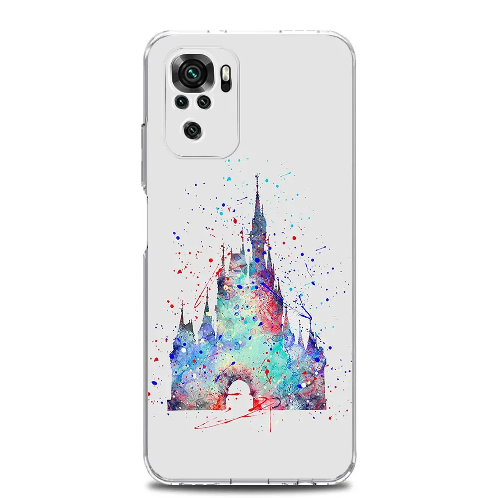 Cartoon Printed Phone Case For Xiaomi Redmi Note 13 12 5G 9S 9 8 10 11 Pro Plus 4G 9T 13C 12C10C 9C 9A 7 Pro Clear Cover