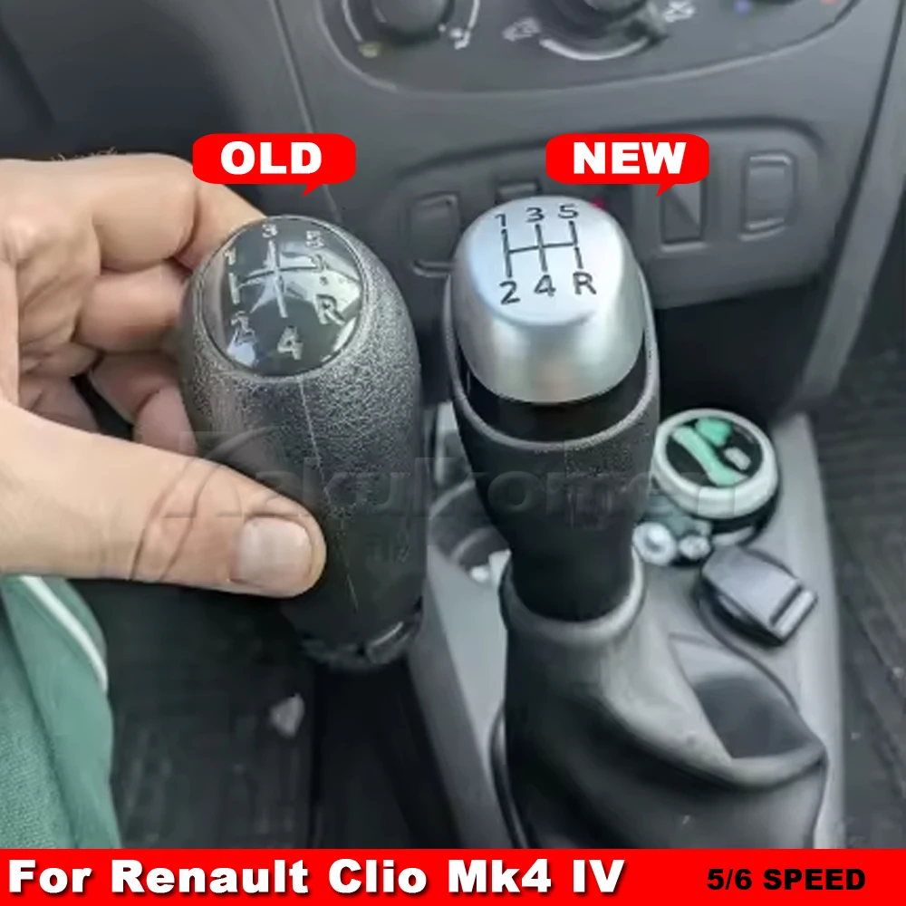 5-6-Gang-Schalthebelknauf für Renault Clio 4 IV MK4, manueller Schalthebel, Schalthebelgriff, Ersatzteile für den Innenraum des Autos.