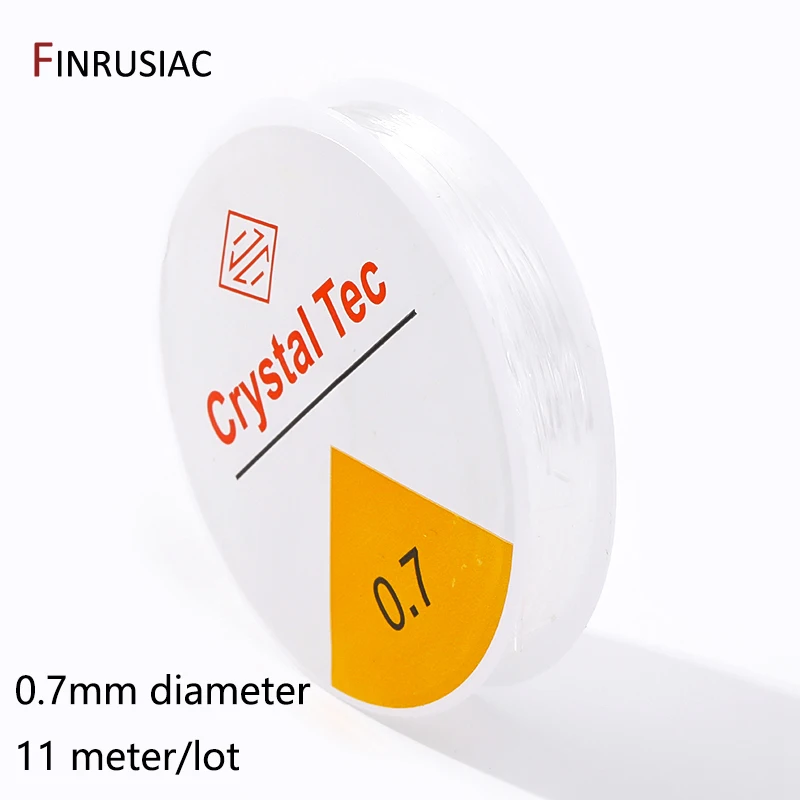 0,4–1,0 mm elastische Schnur, transparente Kristall-elastische Linie für die Schmuckherstellung, DIY-Armband, Halskette, Perlenzubehör – Detail 30