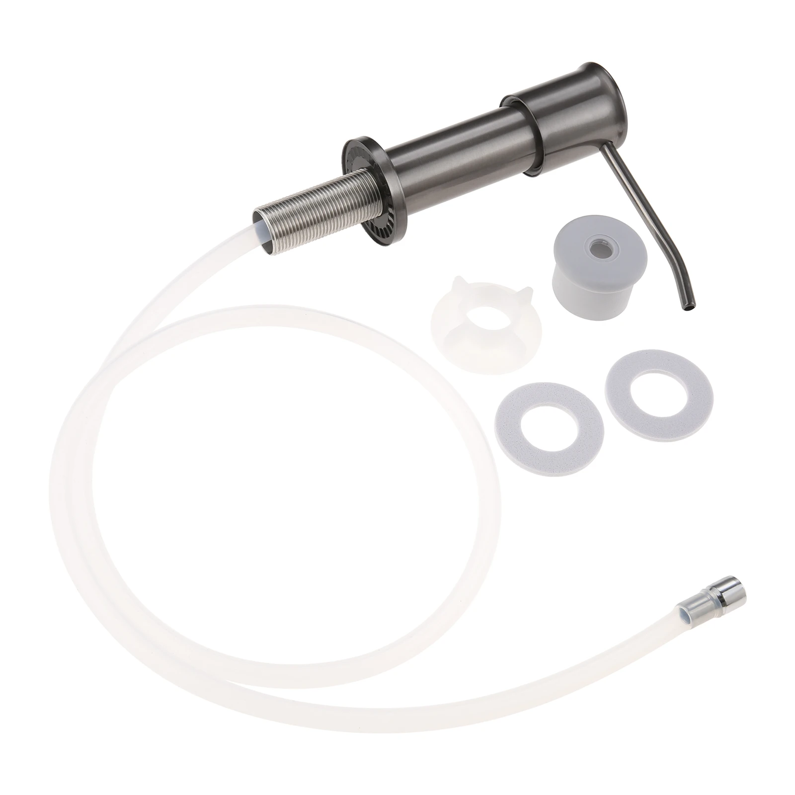 

Дозатор для мыла под кухонную мойку с удлинительной трубкой, подключаемый к контейнеру для мыла, с хорошей силой всасывания.