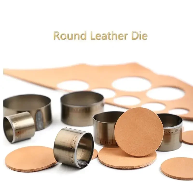 7Pc/Lot Leather Round Cutter Die Circle Bell Die Knife Template Cutting Punching Tool Leather Craft Punch Mold 7sizes