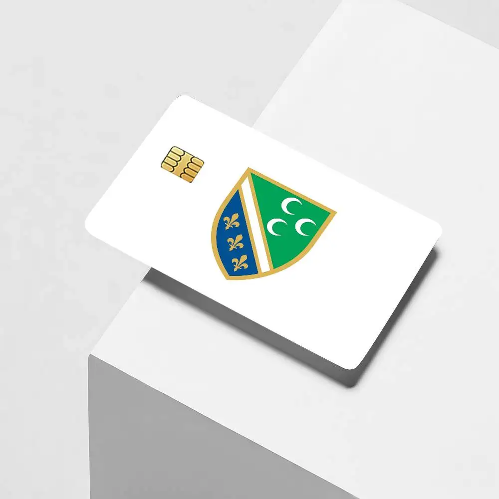 Flag S-Sandzak Credit Card Decorative Card Stickers Suitable For Bank Cards Metro Transit Anti-scratch Gift 4PCS