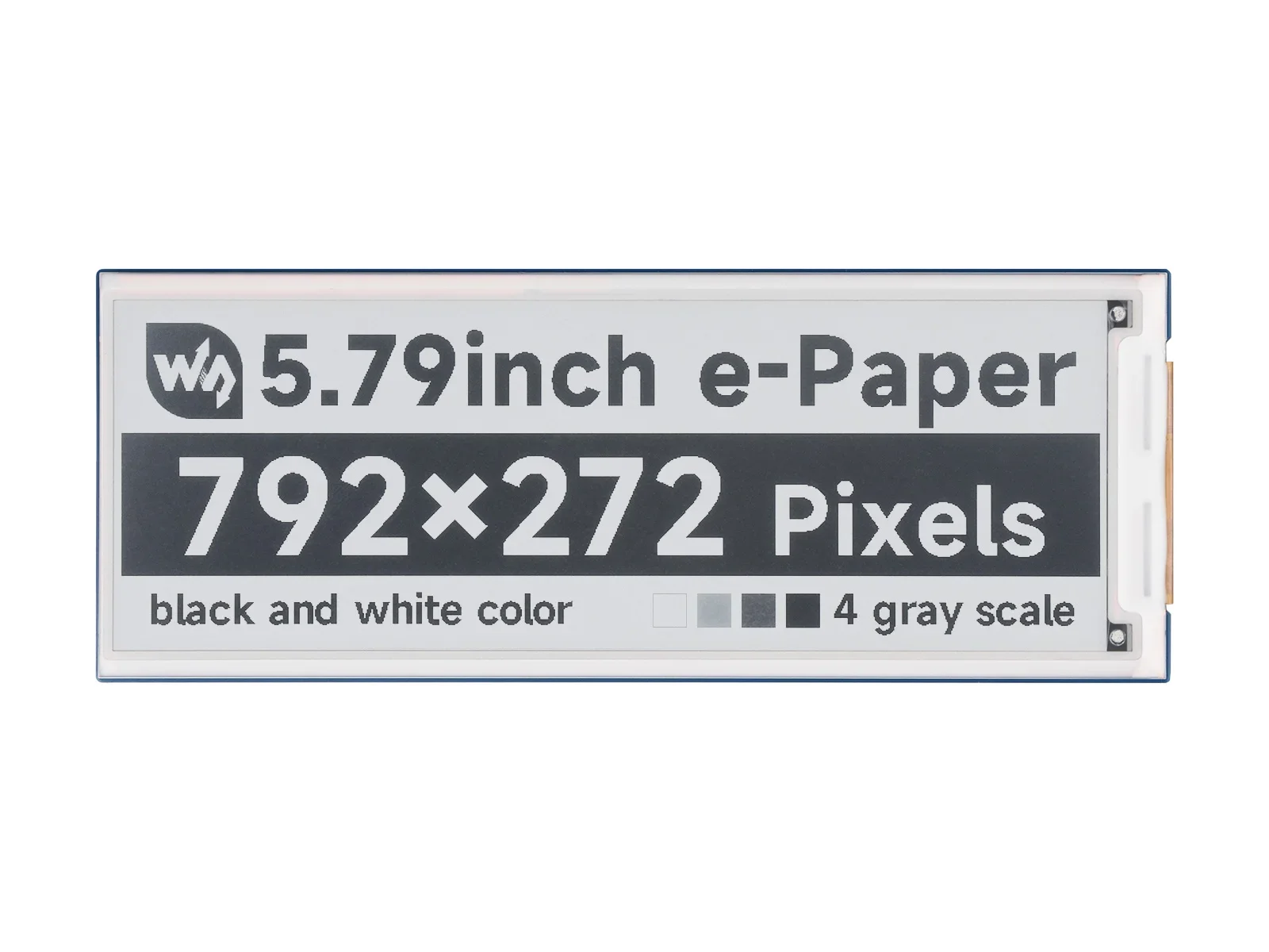 

For 5.79inch e-Paper Module,E-Ink Display, 792x272, Black/White, SPI Interface,Low Power, Wide Viewing Angle Without Electricity