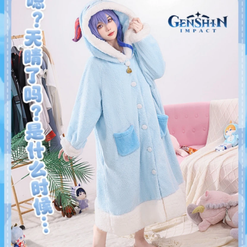 

Game Genshin Impact Plush Toys Scaramouche Ganyu Klee Plush Pajamas Soft Stuffed Home Clothes Robe Cute Night Clothing Women Men