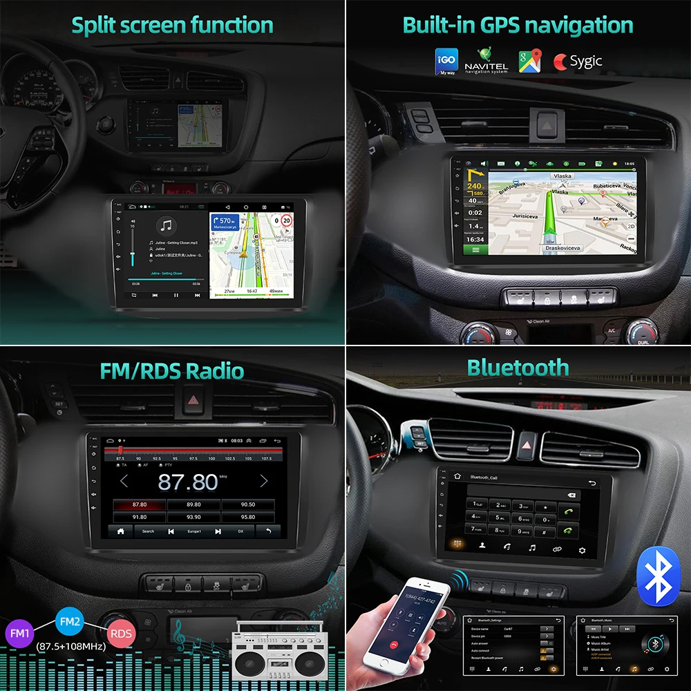 LeeKooLuu 2Din Car Radio GPS Android 11 Multimedia Player 9\