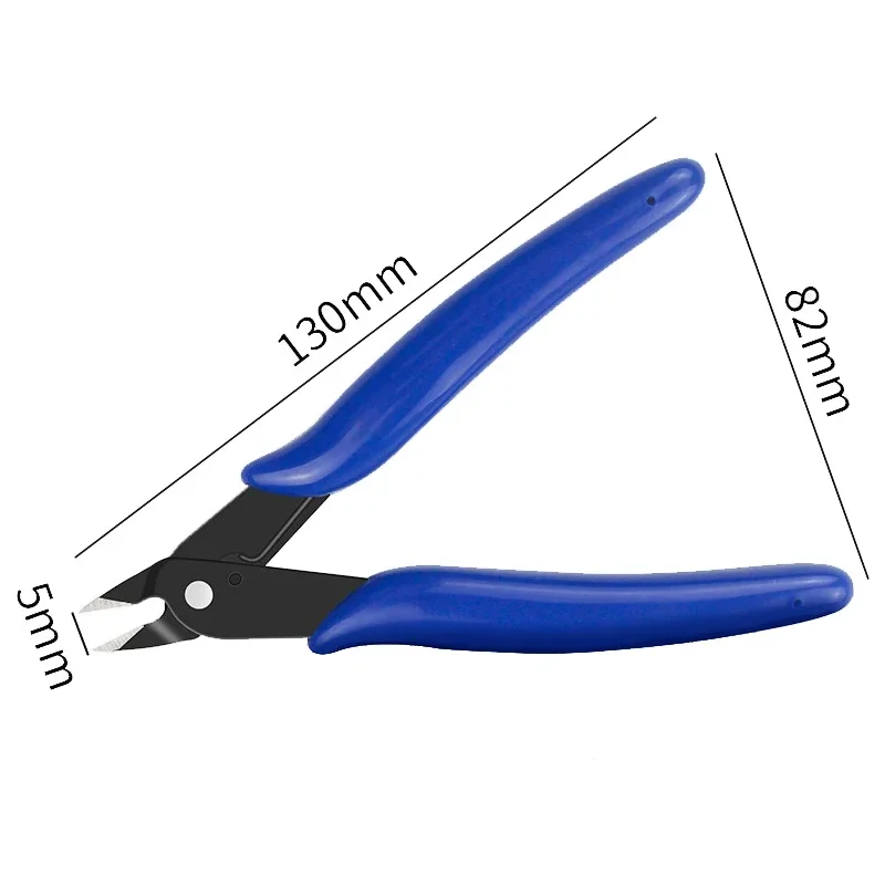 Wire Cutter DIY Trimmer Diagonal Side Cutting Cable Nippers Red Blue Pliers Hand Mini Snips Flush Nipper Trimmer Hand Tools