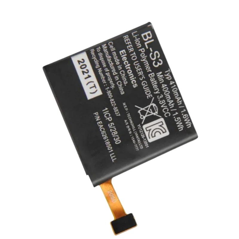 BL-S3 3.8V 400mAh Smart Watches Batteries for LG Watch W150 R W110