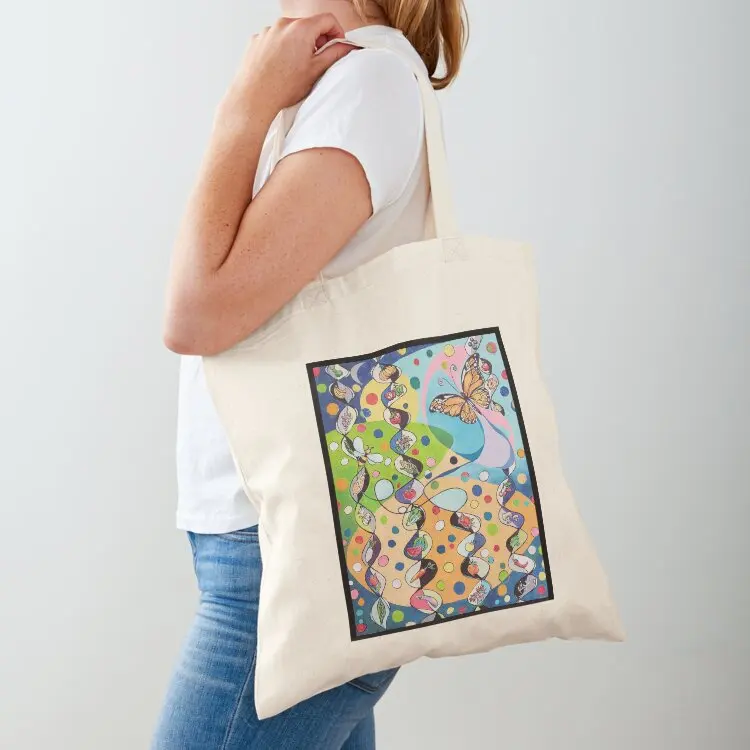 

A busy Farmers market Tote Bag Lady bag Women's handbag sacs de shopping cloth bag woman