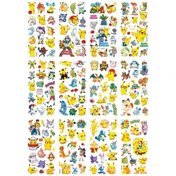 12pcs/bag Pokemon Tattoo Stickers Waterproof Cute Pikachu Sticker Funny Cartoon Kids Girls Christmas Birthday Gift Reward Toy