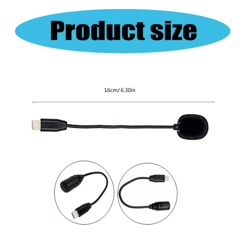 Micrófono ordenador USB C para teléfono/tableta/PC, micrófono grabación vídeo tipo C, envío directo