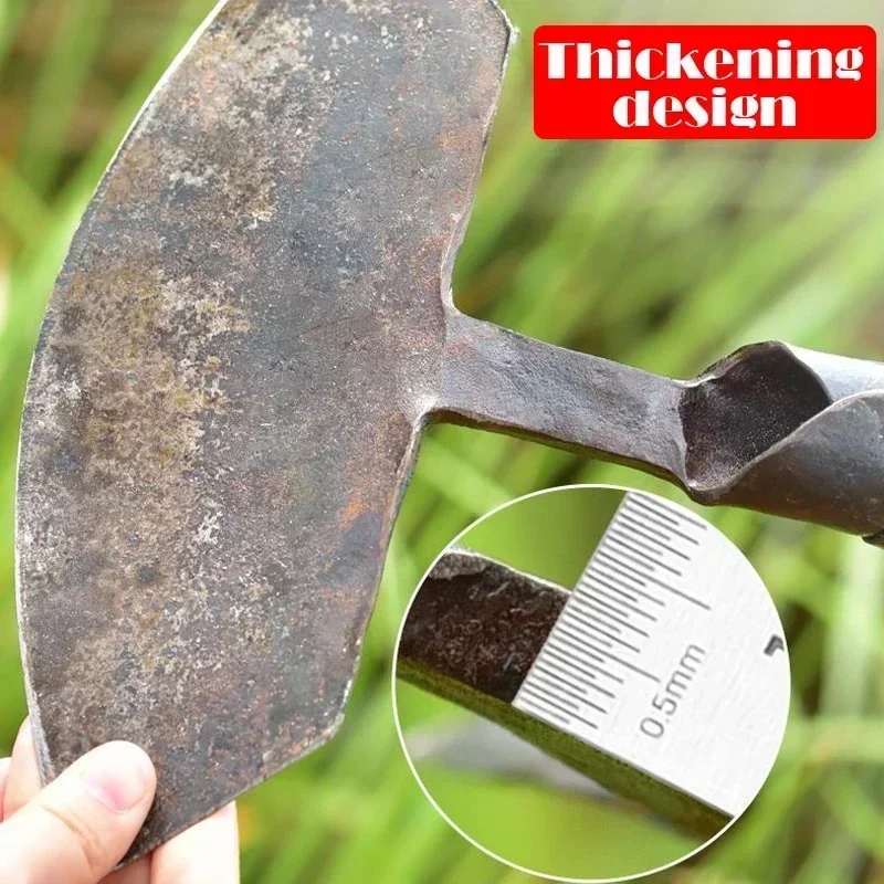 1PC Weeding Shovel Multipurpose Steel Weeding Hoe Small Push Grass Shovel For Outdoor Loosening Soil Weeding Gardening Tools