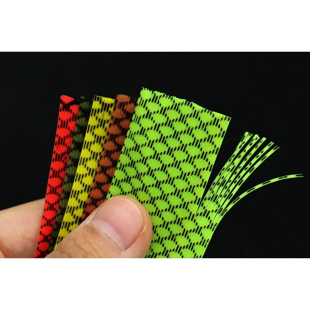 

Tigofly 5 pcs 5 colors Silicone Skirts Grizzly Barred Round Rubber Legs Strands Lures Making Fly Tying Materials