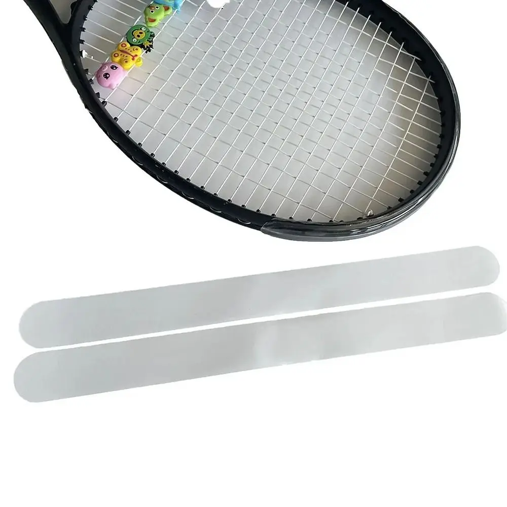 Transparent Racket Head Sticker Scratch Prevent Frame Guard Tennis Racket Protection Tape 37cm Single Strip Racquet Frame Guard