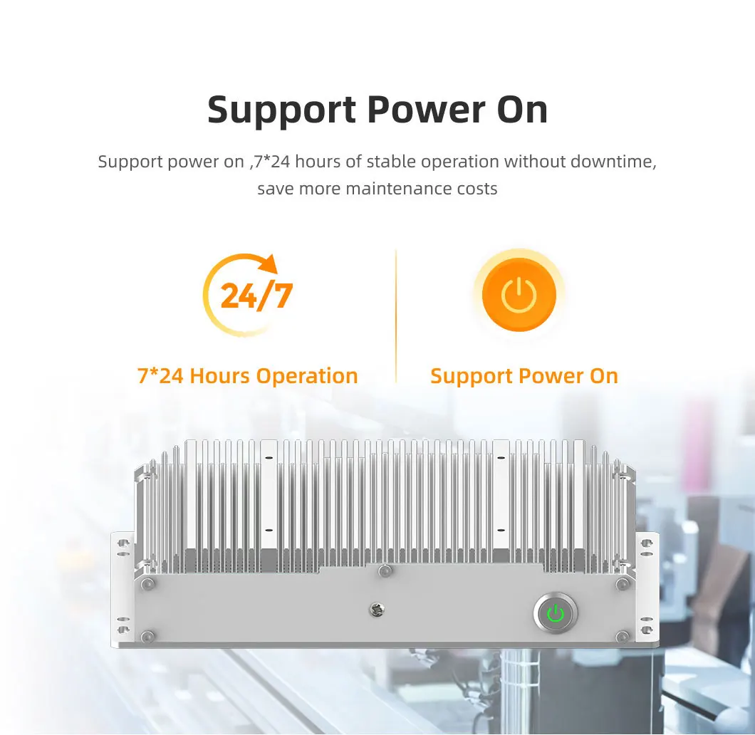 OEM ODM Ethercat Codesys All-in-One Box PLC Wall Mounted HMI Fanless Dual Core I7 4G 128G RS232 485 COM Embedded Computer High