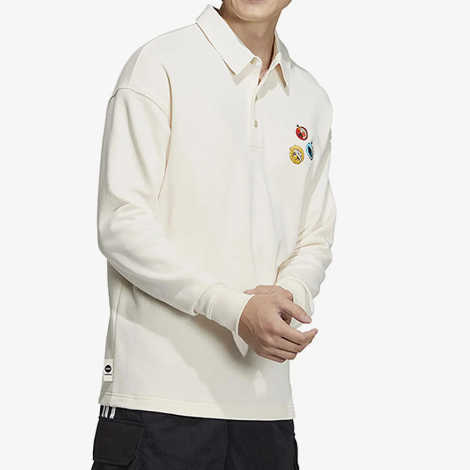 

Adidas genuine genuine NEO Sesame Street Collaboration Men's Casual Long-Sleeve Polo Shirt HM9949