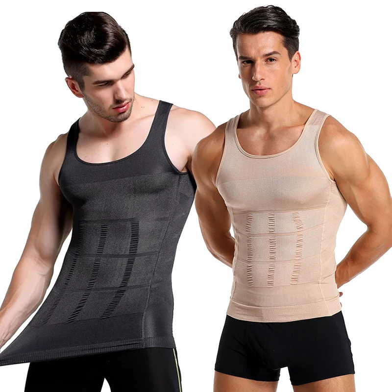 Compression Shirt Men Abdomen Reductive Girdle Body Shaper Corset Belly Slimming Bodysuits Shapewear T Vest Suit Sexy Underwear