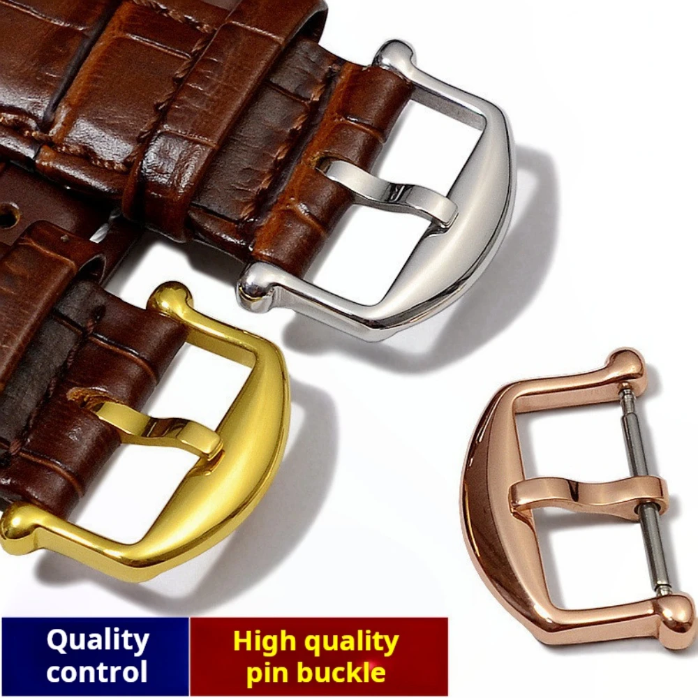 

Ремешок для часов Batafino из натуральной кожи, пряжка, механическая булавка, размер 16-18 мм, аксессуар для часов для ремонта и настройки часов