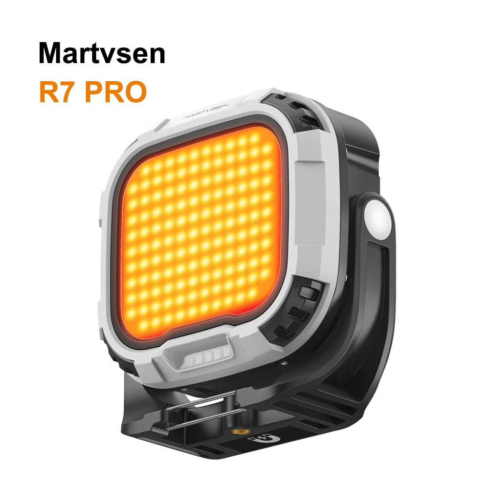 Martvsen R7 PRO Portable Magnetic Fill Light 2700K-6500K Bi-Color 28W On-Camera LED Video Light Built in Battery 5400mAh Lamp