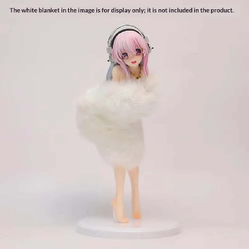 Super Sonico Anime Figure Pvc Collectible Model Fluffy Fur Bikini Style Desktop Decoration Ornament For Anime Collectors