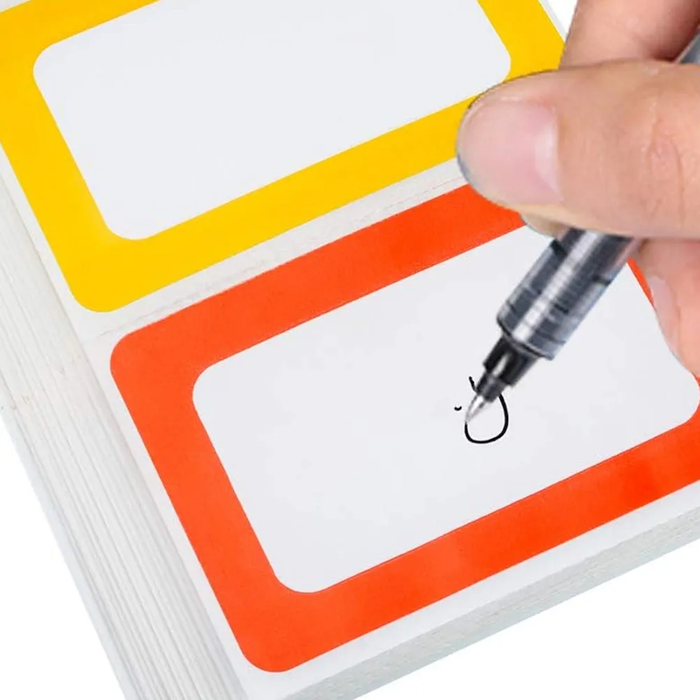 

150Pcs Colored Name Label Stickers Reusable Sticky Tabs for Filing Shelf Seasoning Storage Self-Adhesive Name Tags Set