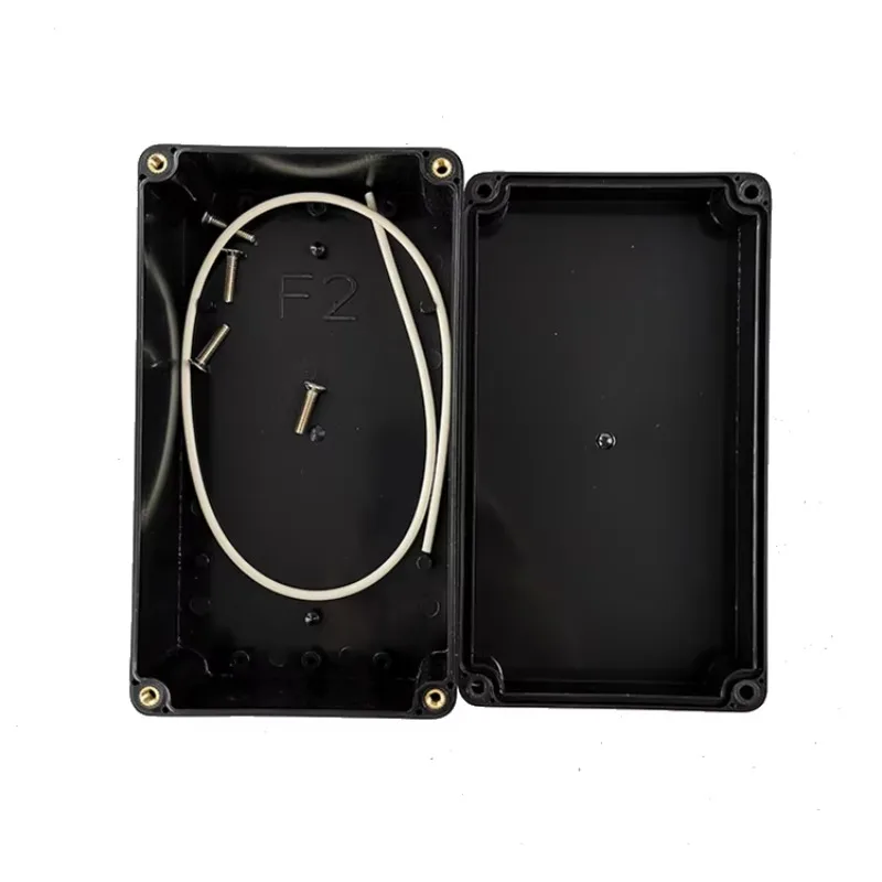 158x90x60mm Black Plastic Waterproof Electrical Box for Desktop