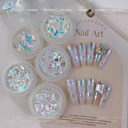 Nail Art Super Glitter Sequins Holographic Northern Lights Fantasy Nail Art Sequins for Girls DIY Glamour Nail Art Tools