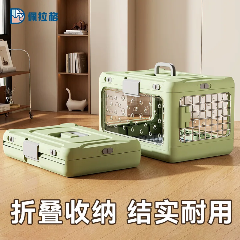 

Прозрачный портативный складной чехол для домашних животных, портативный воздушный чехол для выхода в автомобиле, большая вместительная коробка для кошек, трансграничная