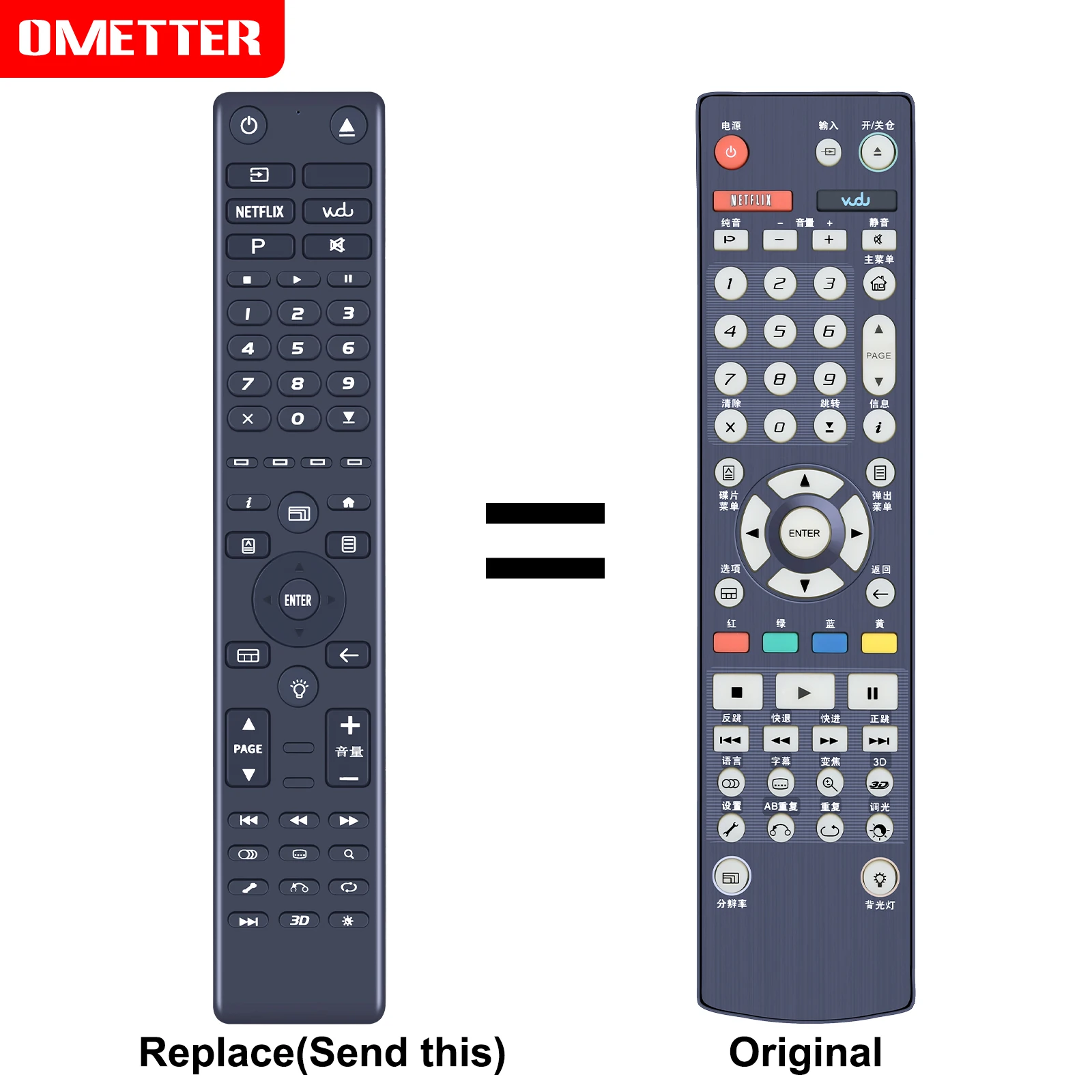 New Replacement Remote Control For OPPO BDP-8x9x BDP-80, BDP-83, BDP-83R, BDP-83SE, BDP-93 BDP-95