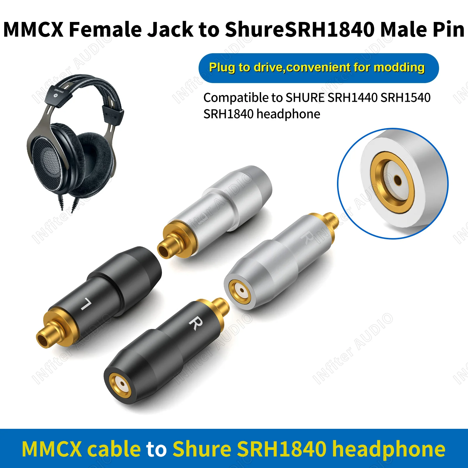 mmcx to shure srh1840 srh1540 srh1440 mmcx srh1440 shure srh1840 to mmcx adapter srh1540 to mmcx srh1440 to mmcx