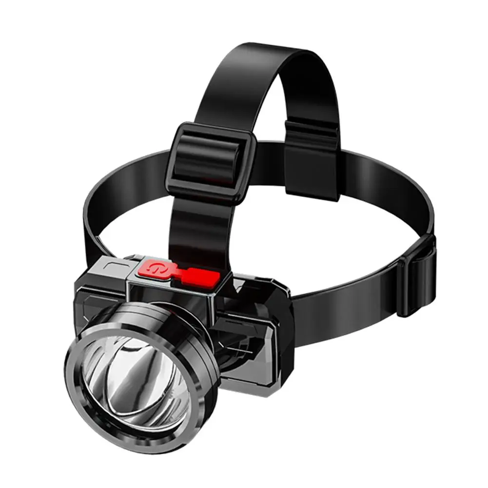 Светодиодный мощный пятиголовый уличный водонепроницаемый светильник для рыбалки, перезаряжаемый через USB ультра яркий налобный фонарик