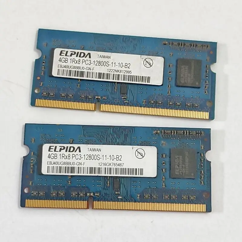 Elpida-ラップトップメモリ,モデルddr3,容量4gb,1x8,クロックレート1600/PC3-12800S v,sodimm,ピン1.5 mhz