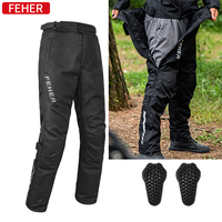 Winter Motorcycle Pants Warm Quick Release Trousers Men Moto Windproof  Waterproof Motocross  Pants CE Protective Pads