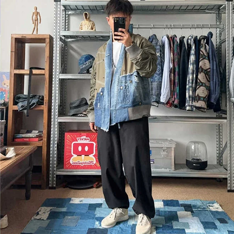 New Outdoor Quick Drying Multifunctional Wide Straight Leg Foldable Versatile Black Thick Casual Pants for Men and Women