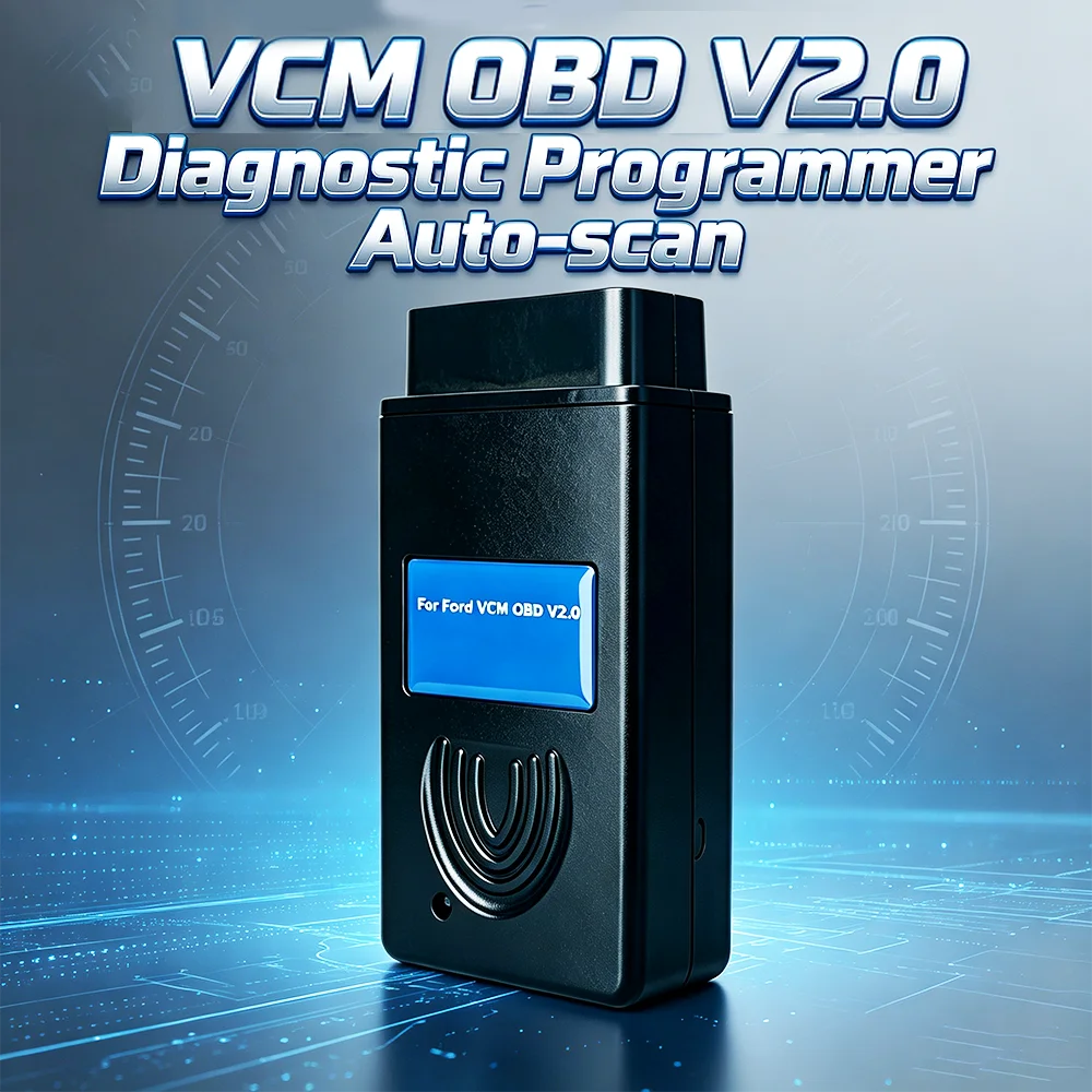 OBDOK Auto Diagnostic Scanner Key Programmer Read&Clear Fault Codes for Ford VCM IDS by K-Line CAN-BUS SAE for Ford VCM OBD V2.0